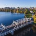 White Bridge Over Calm Lake